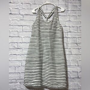 J crew dress stripes in black